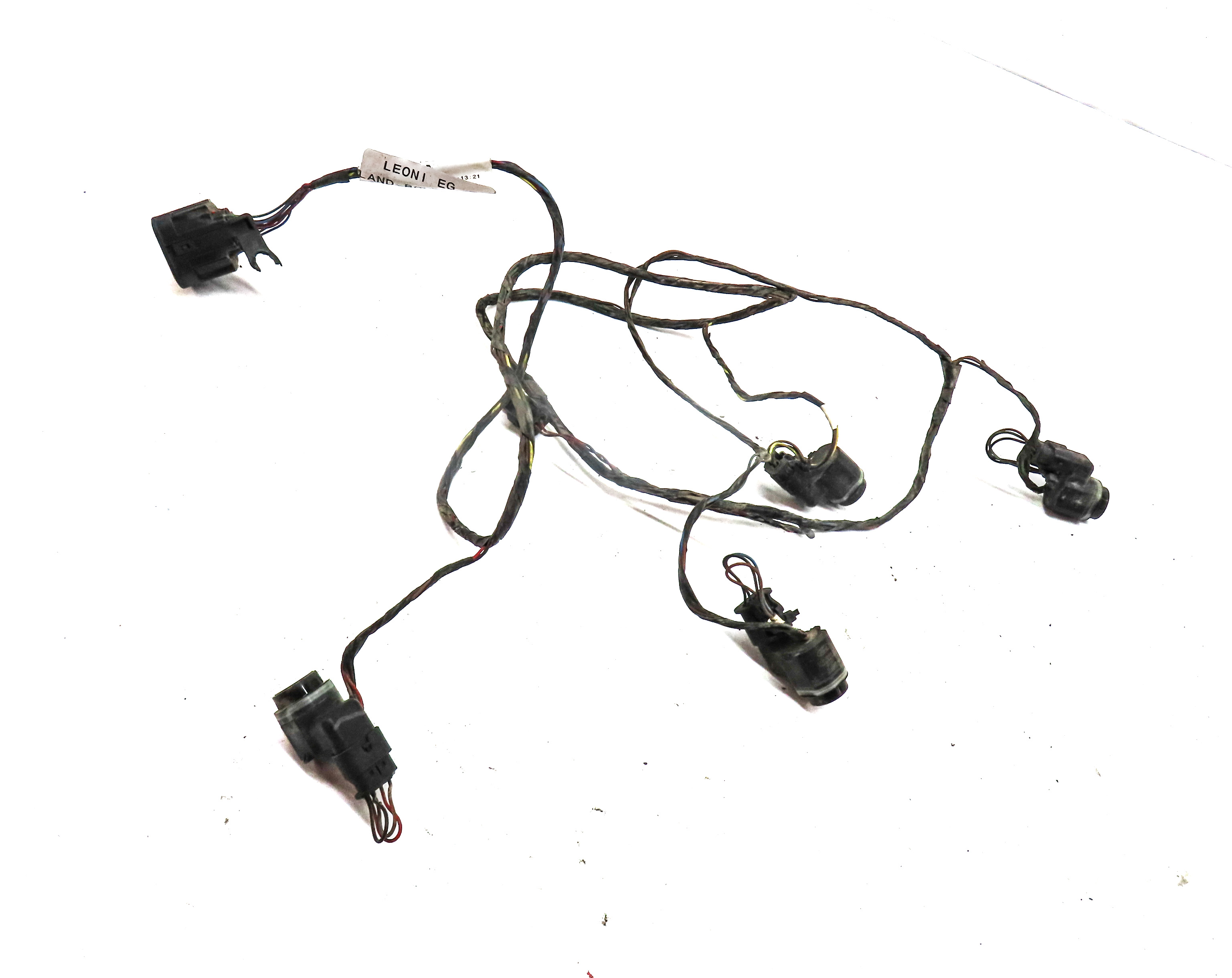 2010 LAND ROVER LR4 (L319) REAR PARK ASSIST PDC SENSOR SET 4 w/ WIRE HARNESS — exact item pictured